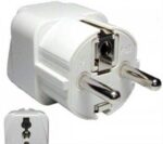 Adaptor, euro, ABS, 10-16A, 250V, alb.