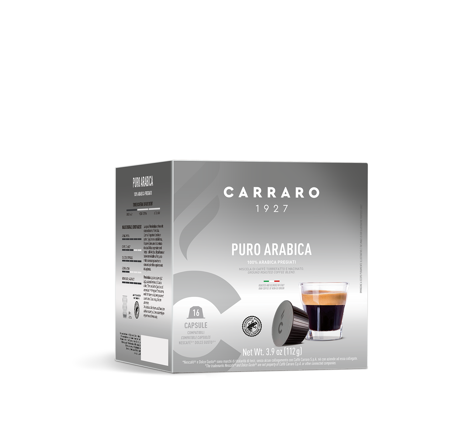 Capsule Carraro Puro Arabica Dolce Gusto (16buc.)