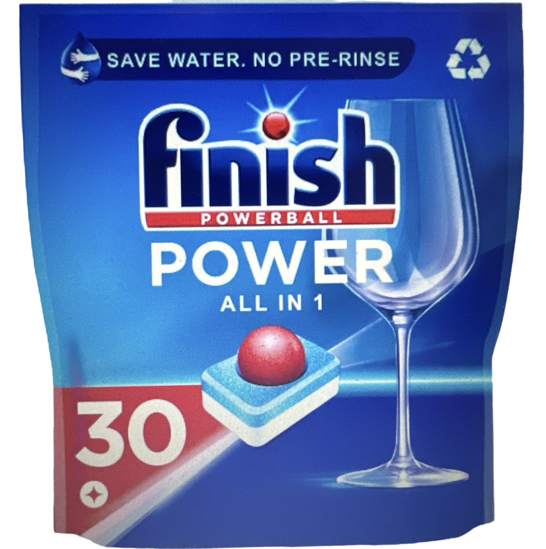 Pastile Finish Power pentru mașina de spălat vase (480g).