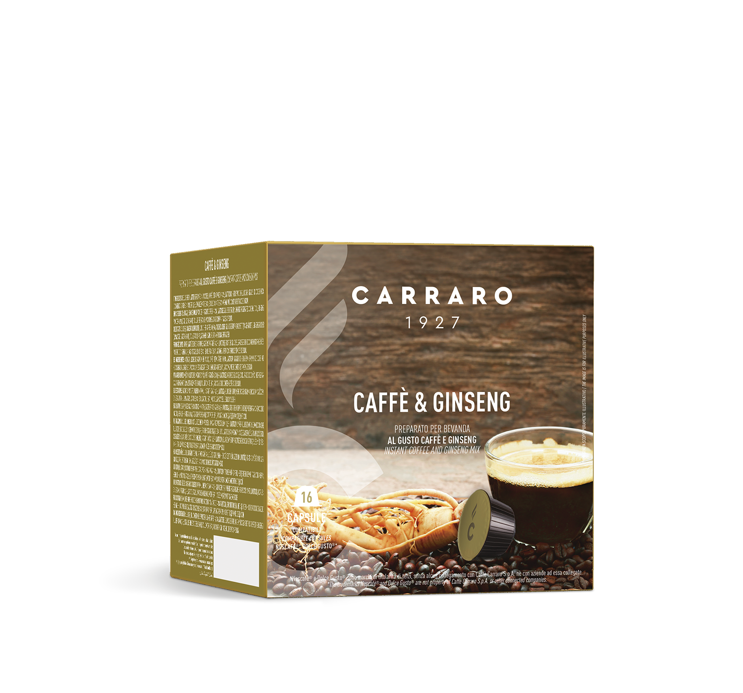 Cafea Capsule Carraro Dolce Gusto Ginseng (16buc)